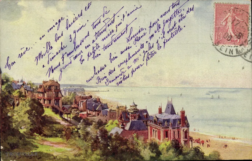 Trouville — Vista da costa — editor L&M, série N. XXIII - Frente