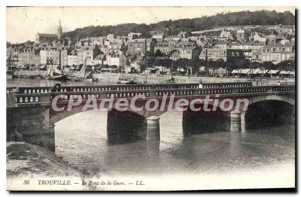 TROUVILLE — Der Bahnhofbrücke — LL. — n°36 - Vorderseite