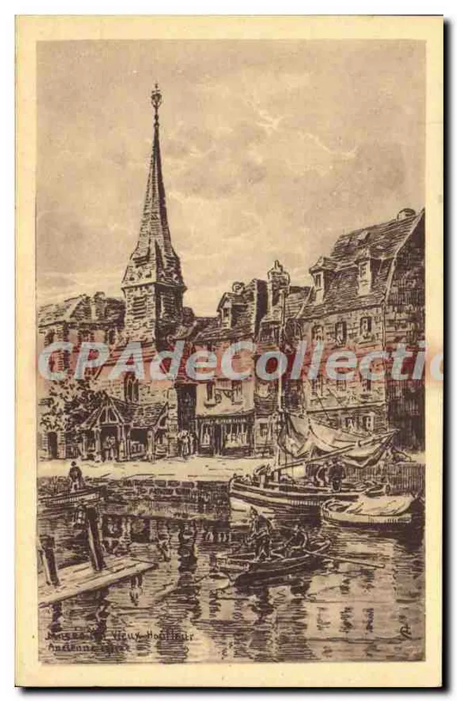 Honfleur — Alter Hafen — Alte Kirche — Museum des Alten Honfleur, Straßburg - Vorderseite