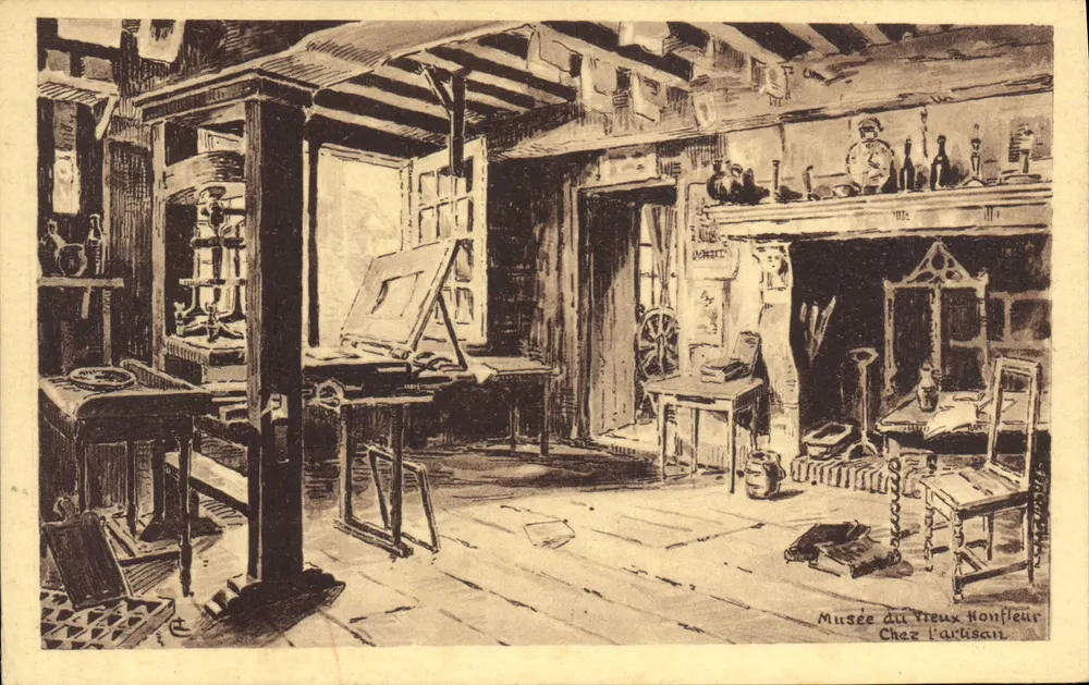 Museum des alten Honfleur — Bei dem Handwerker — Verlag: Museum des alten Honfleurs - Vorderseite