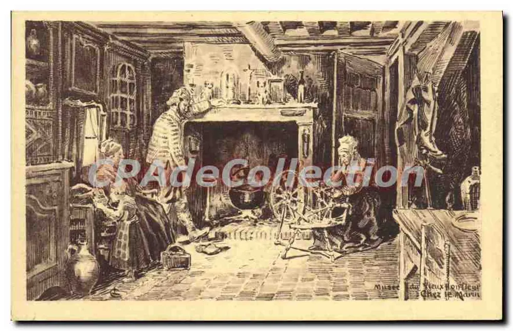 Innenraum eines Hauses — Szenen aus dem Leben — Musée du Vieux Honfleur, Chez le Marin - Vorderseite