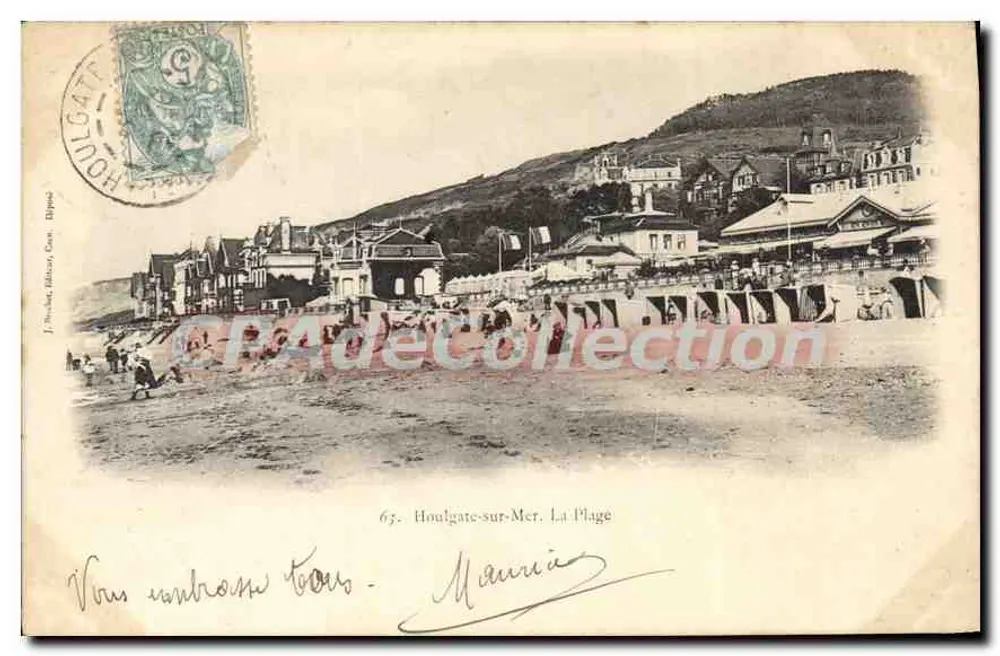 Houlgate-sur-Mer — A Praia — J. Boucher, Editor, Caen, n°67 - Frente