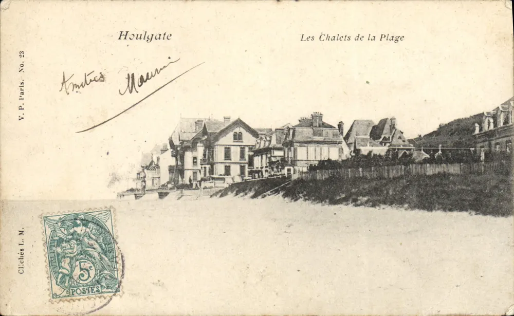 Houlgate — Os Chalets da Praia — Clichés L. M. No. 23 - Frente