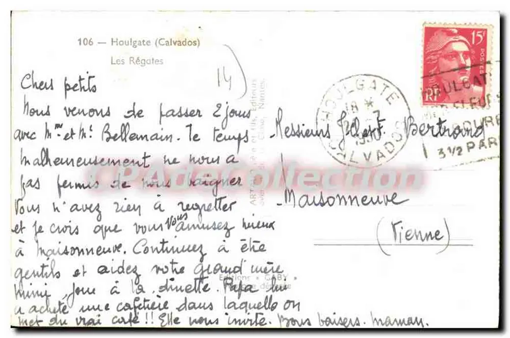 Houlgate (Calvados) — As Regatas — SDBY - Verso