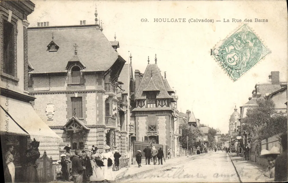 Houlgate (Calvados) — A Rue des Bains — Ed. Préchét, Caen, n°69 - Frente