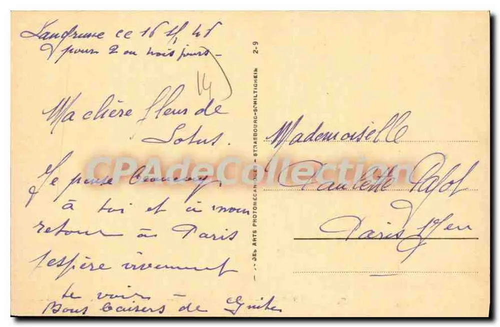 Langrune - Passeio da nova Digue — Edição Poupinet, Livraria, n° 143 - Verso