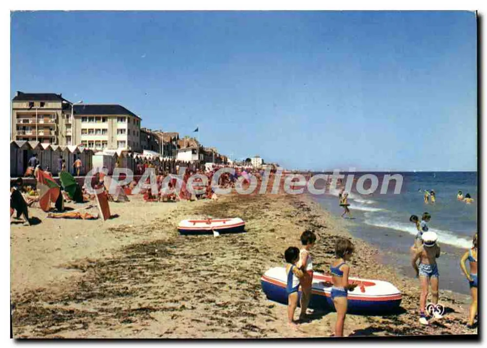 Langrune-sur-Mer — praia movimentada — Editor: Artaut, Nantes - Frente