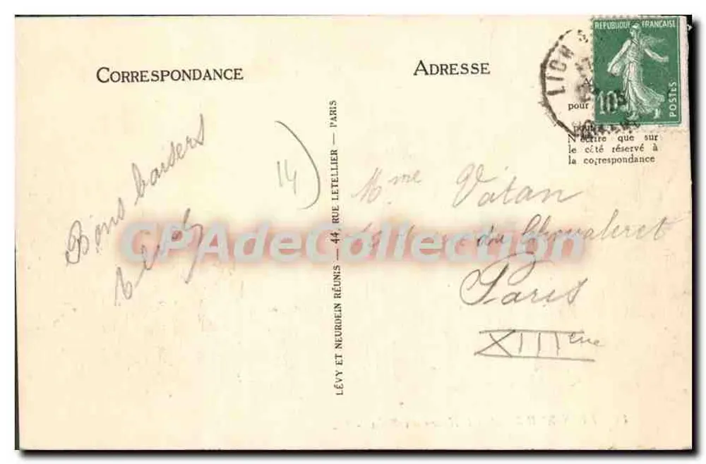 Lion-sur-Mer — L'Heure du Bain — LL - Verso