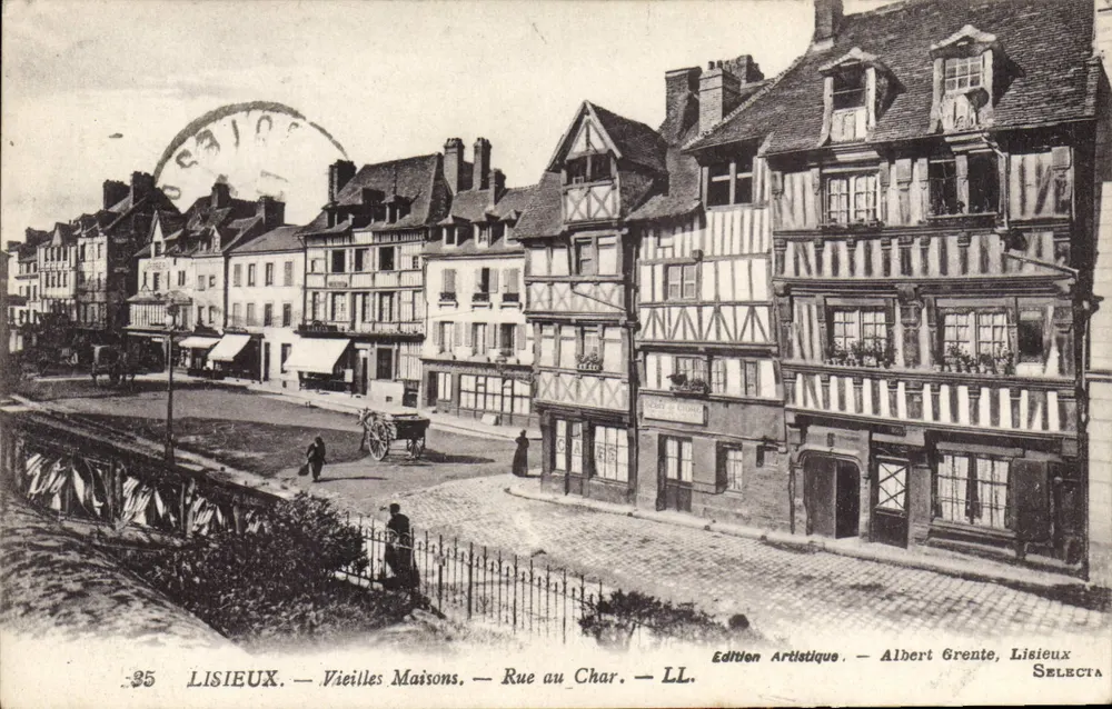 Lisieux — Alte Häuser — Rue au Char — Künstlerische Ausgabe — Albert Grente, Lisieux - Vorderseite