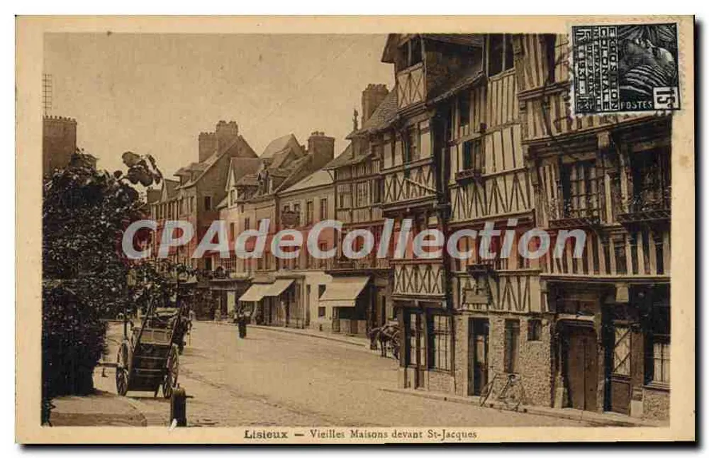 Listeux — Velhas Casas diante de St-Jacques — Editor: Exposição Colonial - Frente