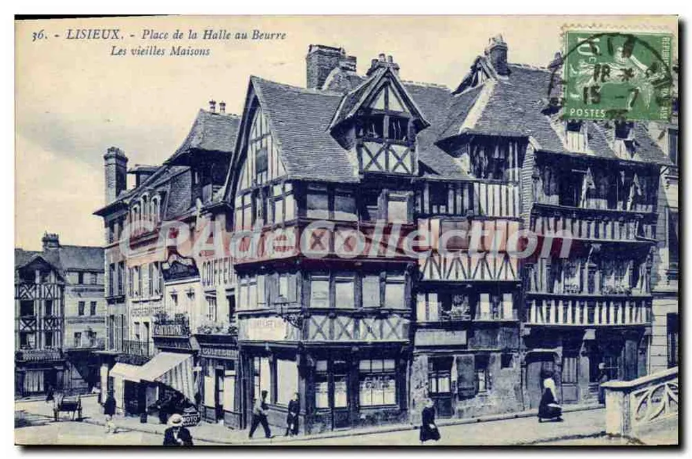 Lisieux - Place de la Halle au Beurre - Die alten Häuser - Vorderseite