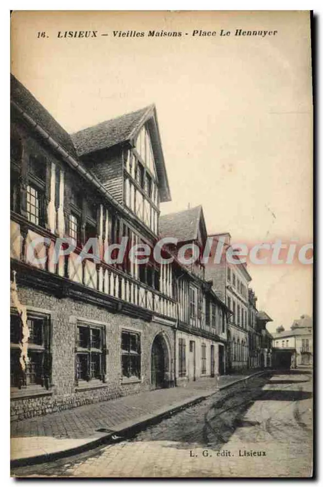 LISIEUX — Alte Häuser — Place Le Hennuyer — L. G. Verlag Lisieux - Vorderseite