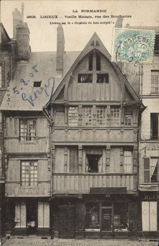 Lisieux — Alte Haus, rue des Boucheries — La C. B. M. Pante, n°2808 - Vorderseite