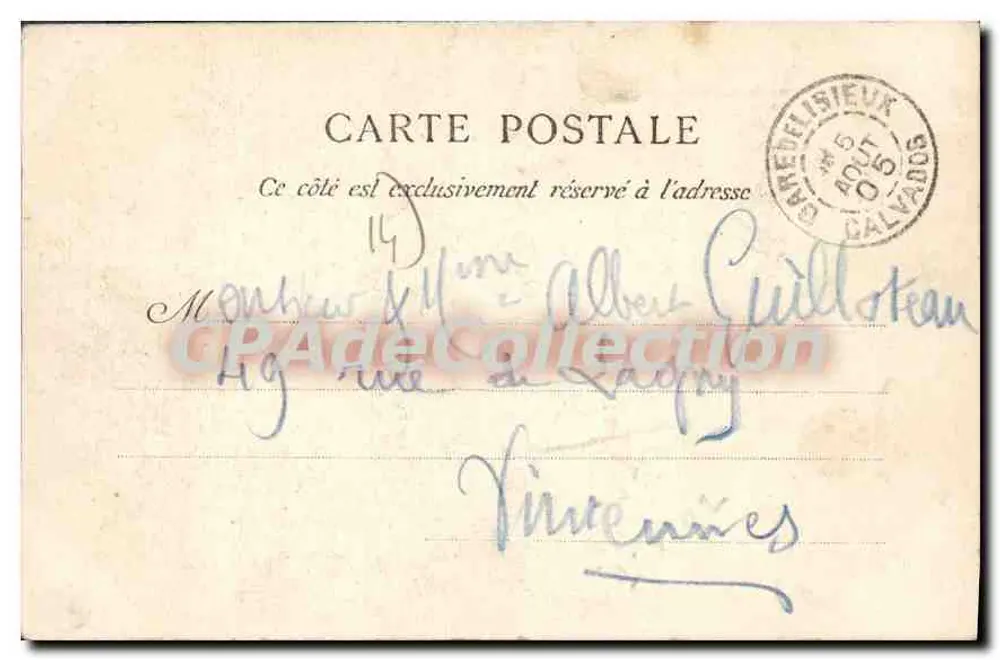 Lisieux — Alte Haus, rue des Boucheries — La C. B. M. Pante, n°2808 - Rückseite