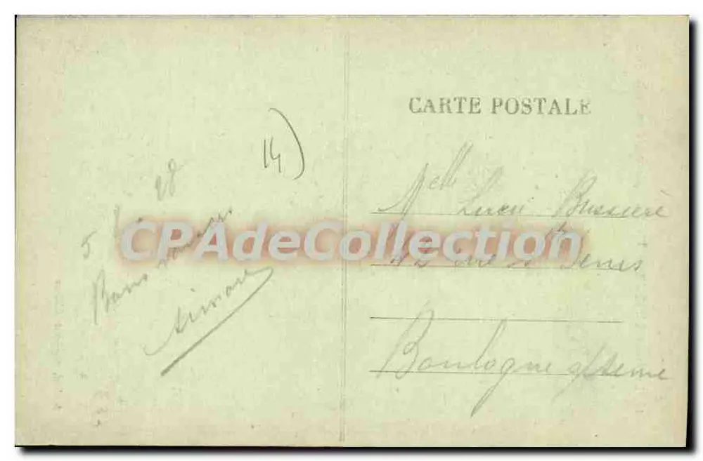 Alt LISIEUX — Alte Häuser, Rue de la Paix — Verlag: POSTES FRANÇAISES, n°19 - Rückseite
