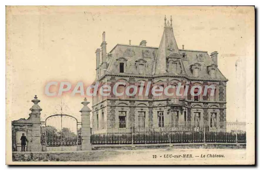 LUC-sur-MER — O Castelo — CPAdeCollection n°22 - Frente