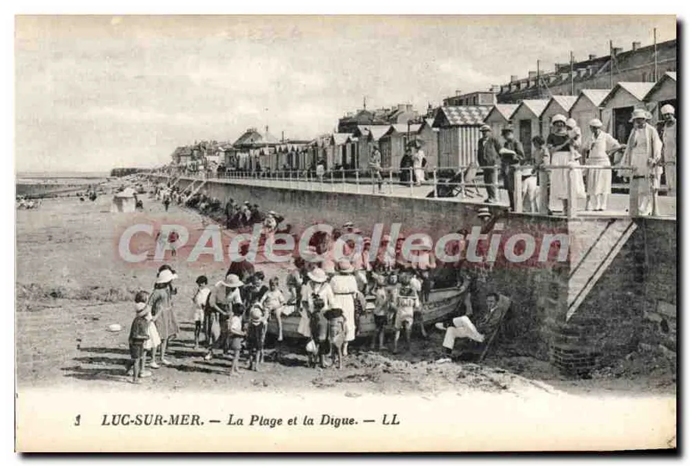 Lug-sur-Mer — A Praia e a Digue — LL - Frente