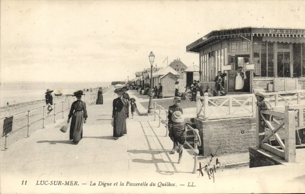 Luc-sur-Mer — Die Digue und die Brücke von Quilhoc — LL. - Vorderseite