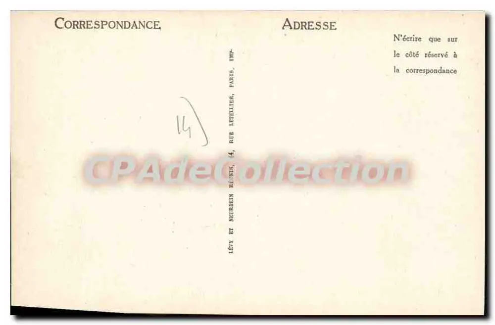 Lug-sur-Mer — A Praia e a Digue — LL - Verso