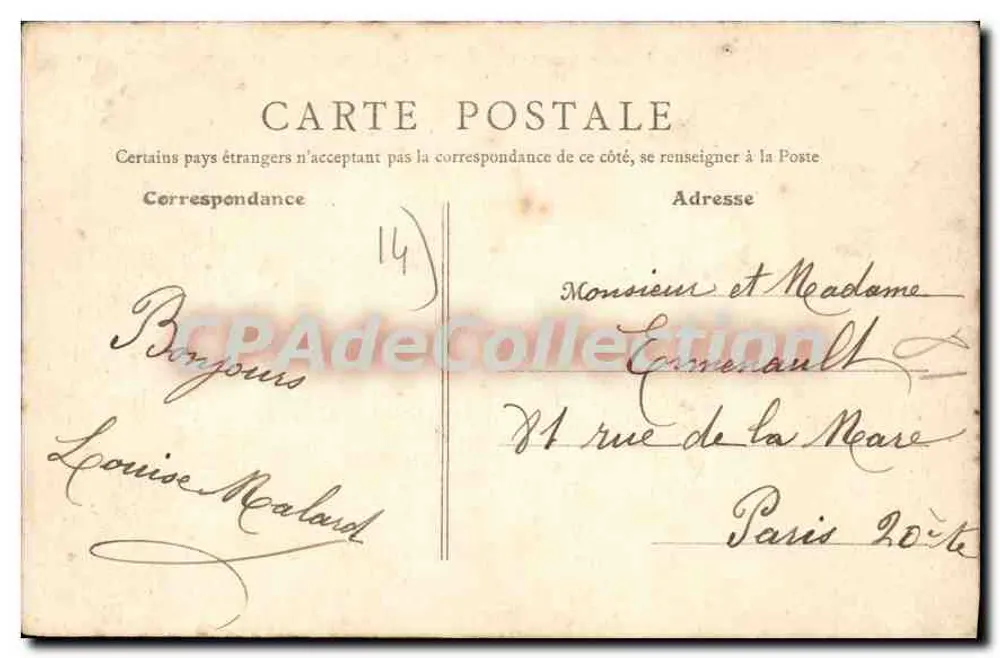 Luc-sur-Mer (Calvados) — As Falésias — B.F. PARIS - Verso
