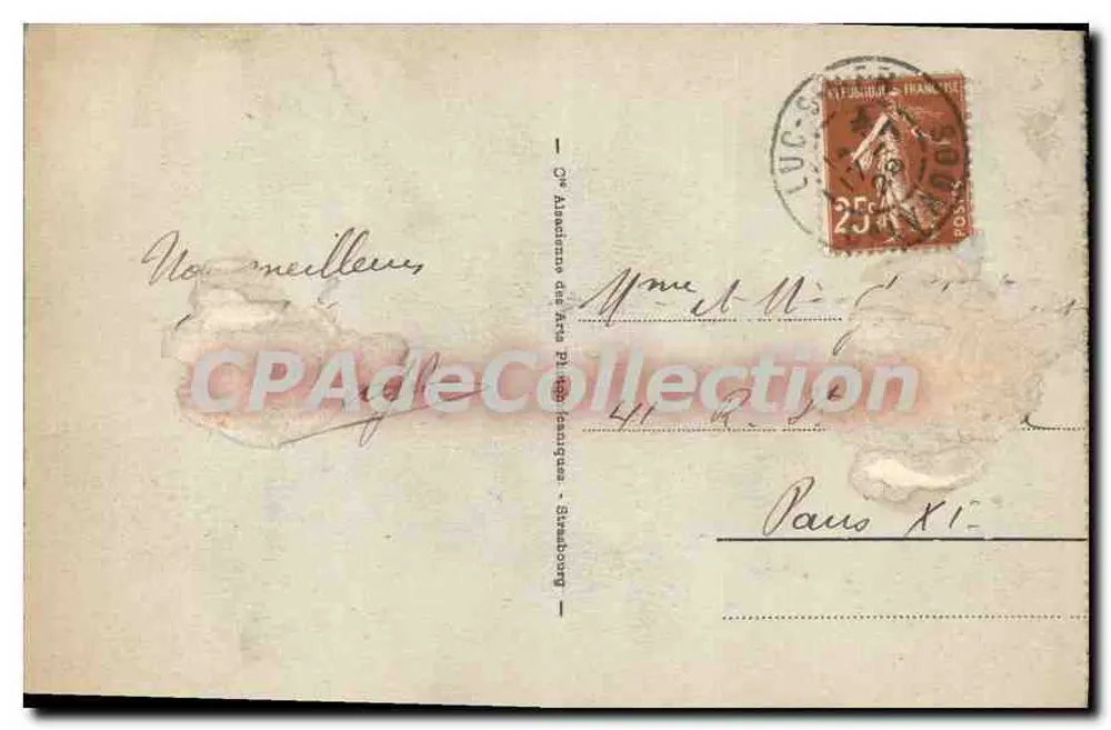 LUC-sur-MER - Vista geral da Digue — CPAdeCollection - Verso