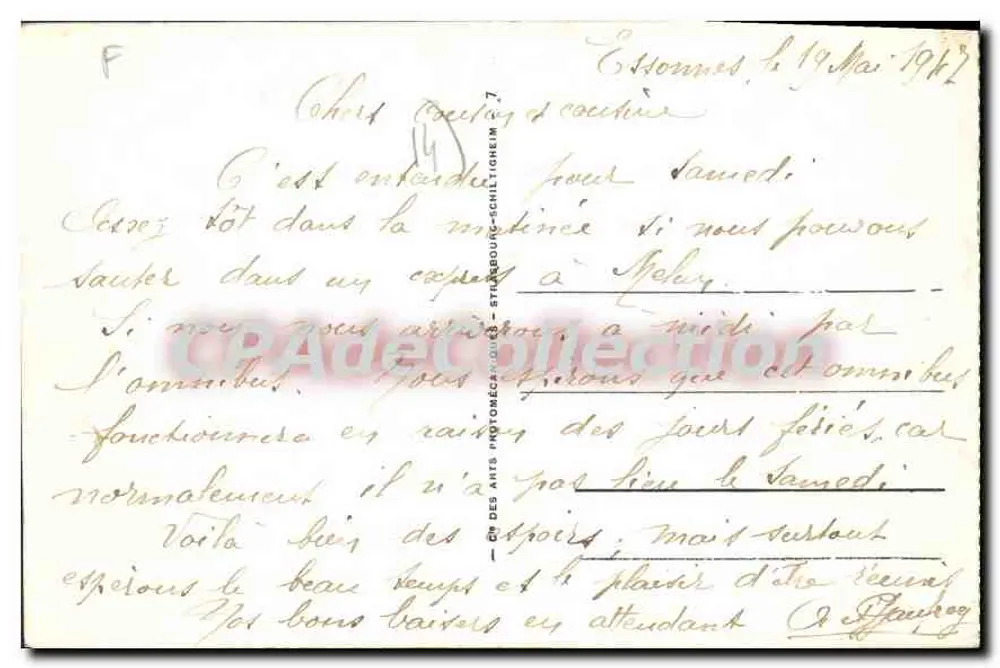 Ouistreham - Riva-Bella — Panorama der Stadt — Antike Ansichtskarte n°118 - Rückseite