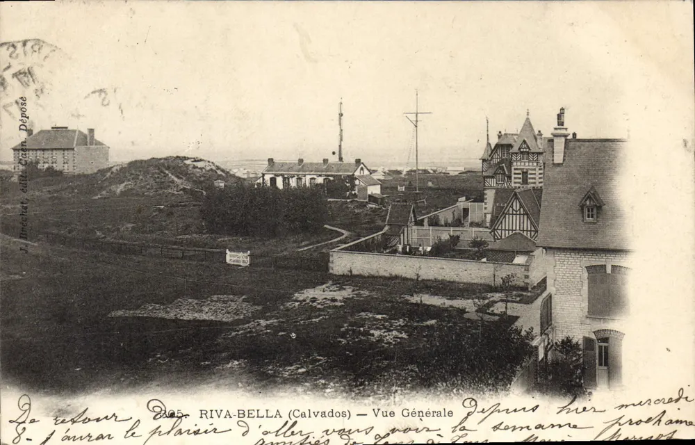 Riva-Bella (Calvados) — Vista Geral desde ontem, quarta-feira — J. Brecchet, Editor - Frente
