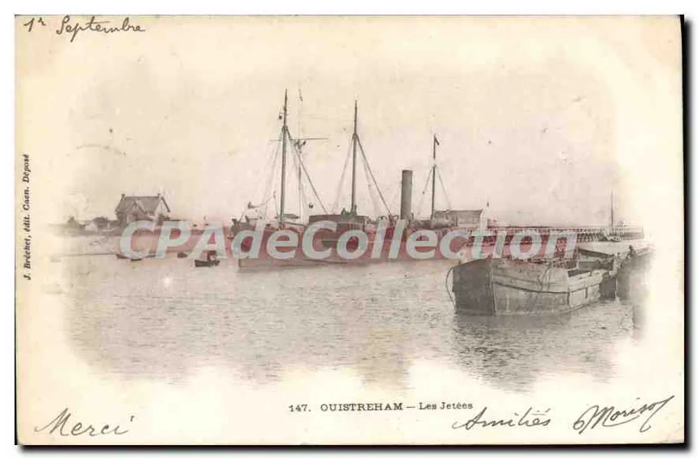 Ouistreham — Die Molen — J. Brachei, Verlag Cassan, Nr. 147 - Vorderseite