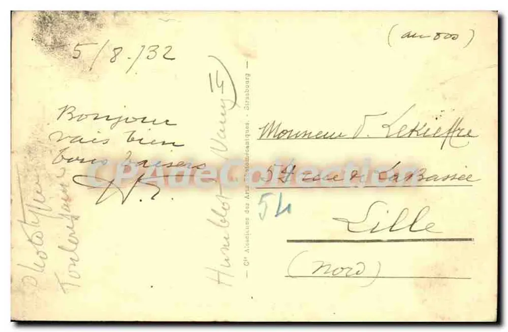 Riva-Bella - Entrada da Praia — Bilhete postal antigo n°36, editor AIP - Verso