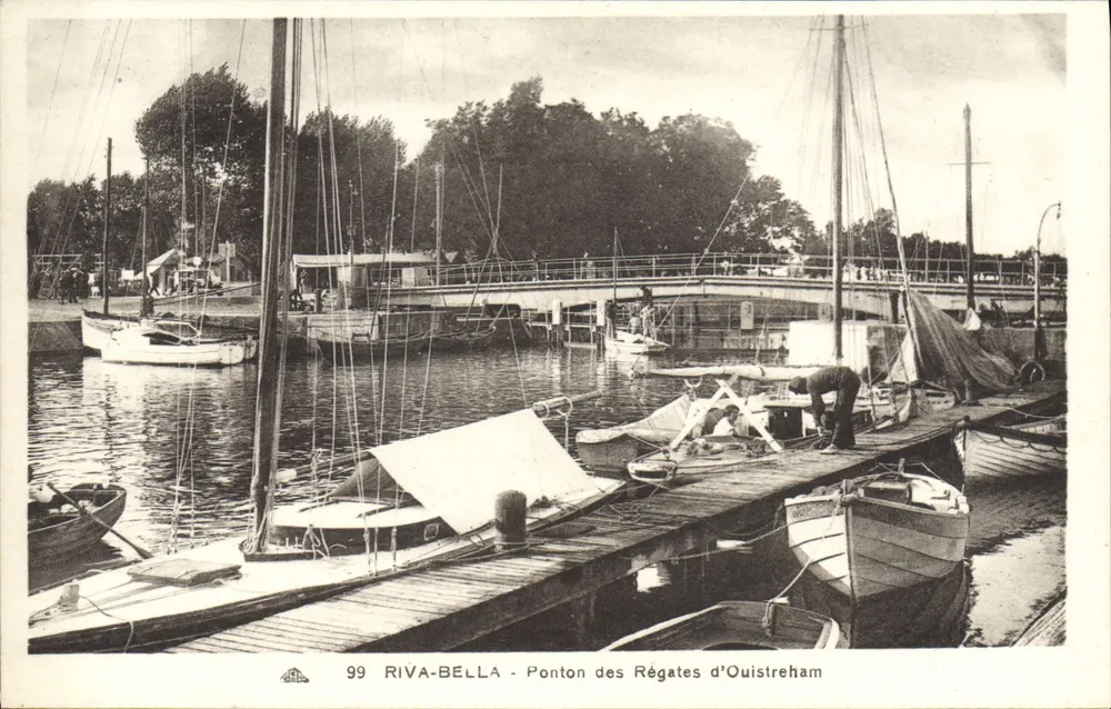 Riva-Bella - Muelle de las Regatas de Ouistreham — editor Riva-Bella, n° 99 - Anverso