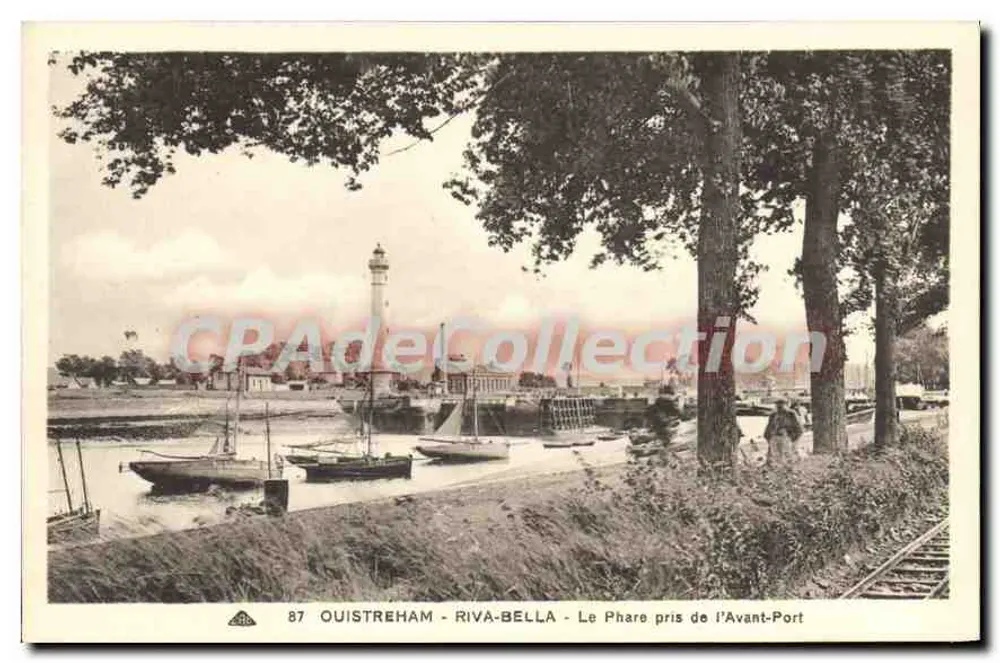 Ouistreham - Riva-Bella - Der Leuchtturm vom Hafen - Vorderseite