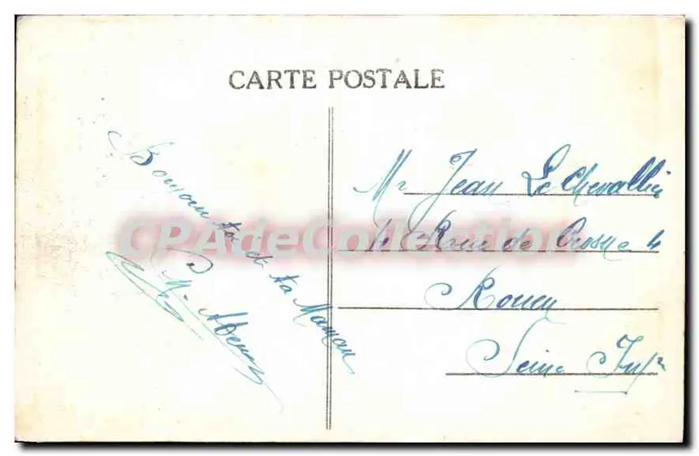 Ponte do Bispo (Calvados) — O Palácio de Justiça — P. Ragueot, fot. Vichonnet (Orne) - Verso