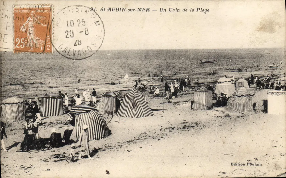 St-AUBIN-sur-MER — Ein Stück der Strand — Edition Poulain - Vorderseite