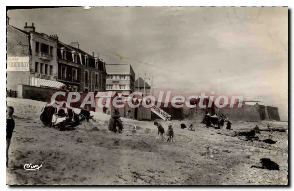 St-Aubin-s-Mer — Die Strand und Hotels — Foto von CIM - Vorderseite