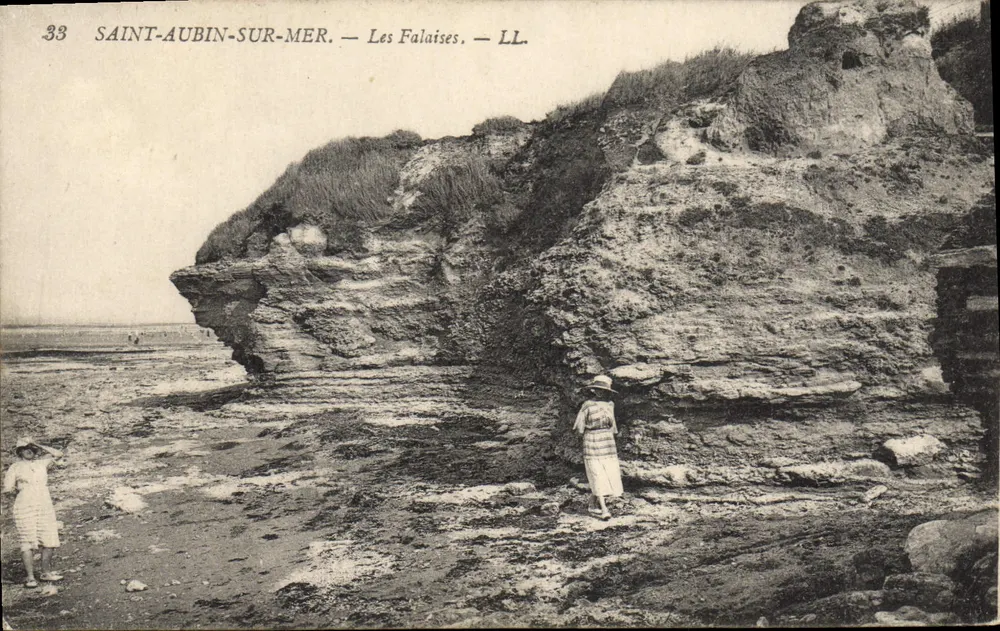 Saint-Aubin-sur-Mer — Las Escolleras — LL. — N°33 - Anverso