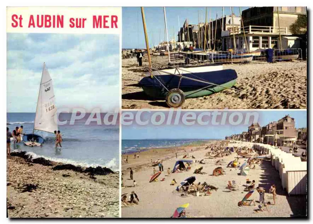 St AUBIN sur MER — Strand und Segelstart — Edition Mexichrome - Vorderseite
