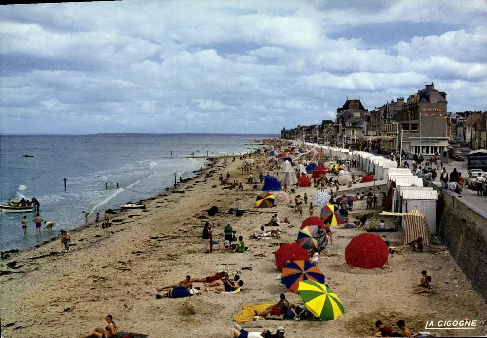 A Praia — Saint-Aubin-sur-Mer — Edições 'La Cigogne' - Frente