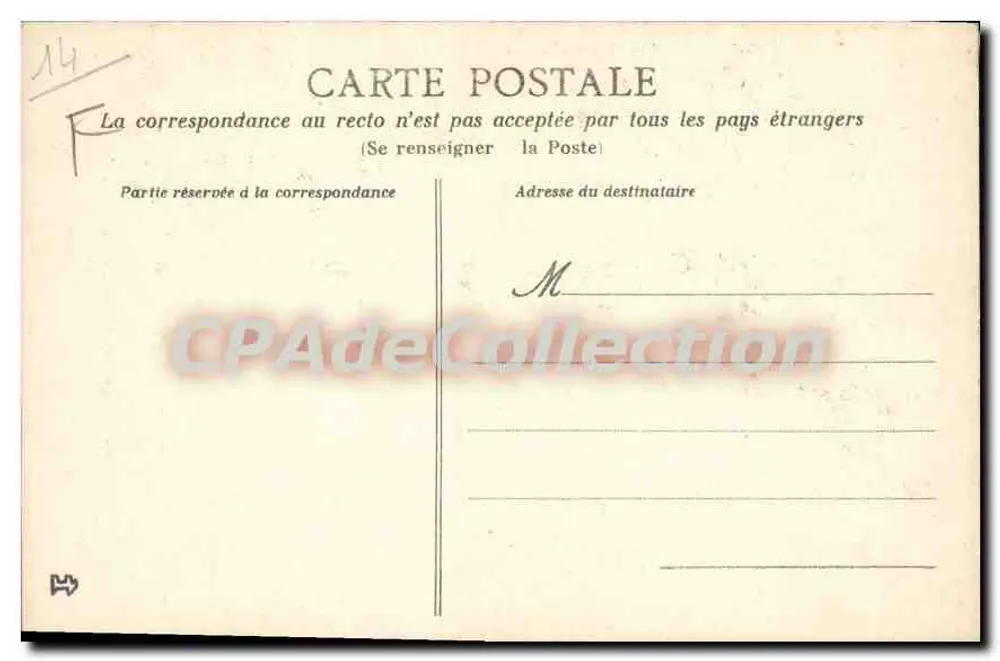 Villelis-sur-Mer — Rathaus — Verlag: Antike Ansichtskarte déCollection - Rückseite