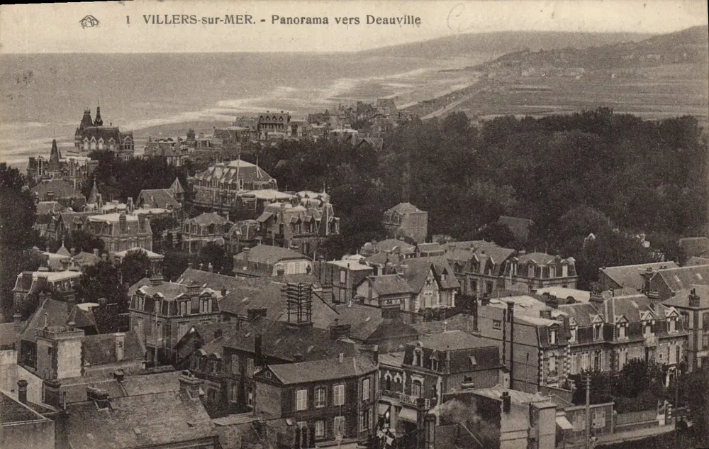 Villers-sur-Mer — Panorama in Richtung Deauville - Vorderseite