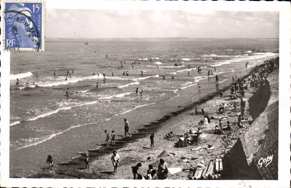 Villerville-sur-Mer — animowana plaża — Saby - Awers