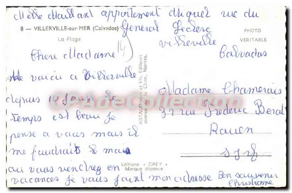 Villerville-sur-Mer — animowana plaża — Saby - Rewers