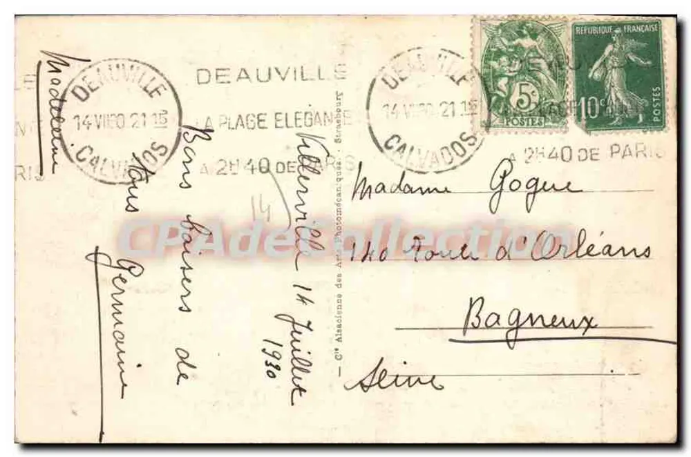 Villerville - La Falaise — vista da falaise e da margem com estrutura de madeira — editor desconhecido, n° 16 - Verso