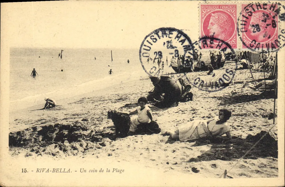 Riva-Bella - Um canto da Praia — Edição Magasins d'Art, n°15 - Frente