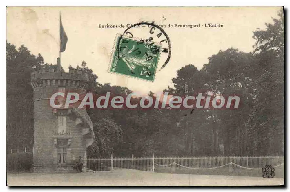 Castelo de Beauregard - A Entrada — Regiões de CAEN — editor não visível - Frente