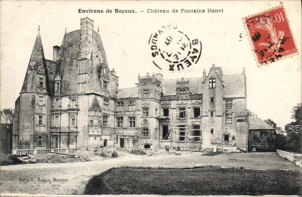 Umgebung von Bayeux — Schloss Fontaine Henri — Edit. L. Robin, Bayeux - Vorderseite