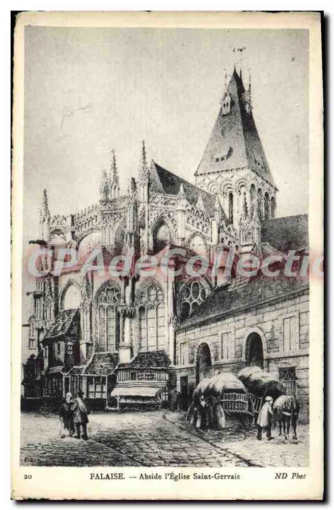 Falaise — Apsis der Kirche Saint-Gervais — ND Phot - Vorderseite
