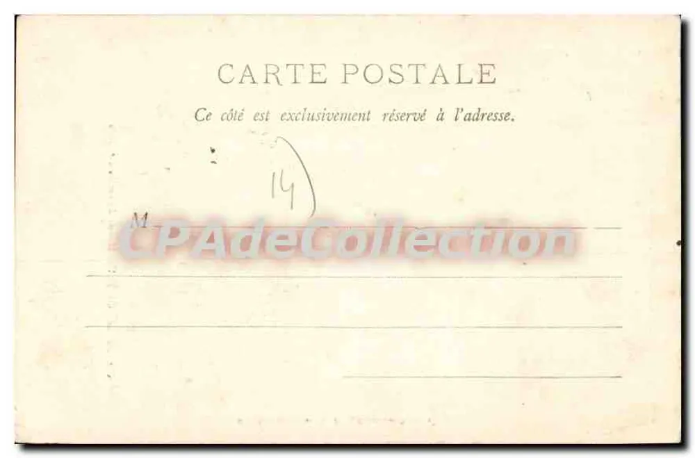 Condé-sur-Noireau — Haus aus dem 15. Jahrhundert — Mme Ed. Madeline, lib. édit. Condé-sur-Noireau - Rückseite