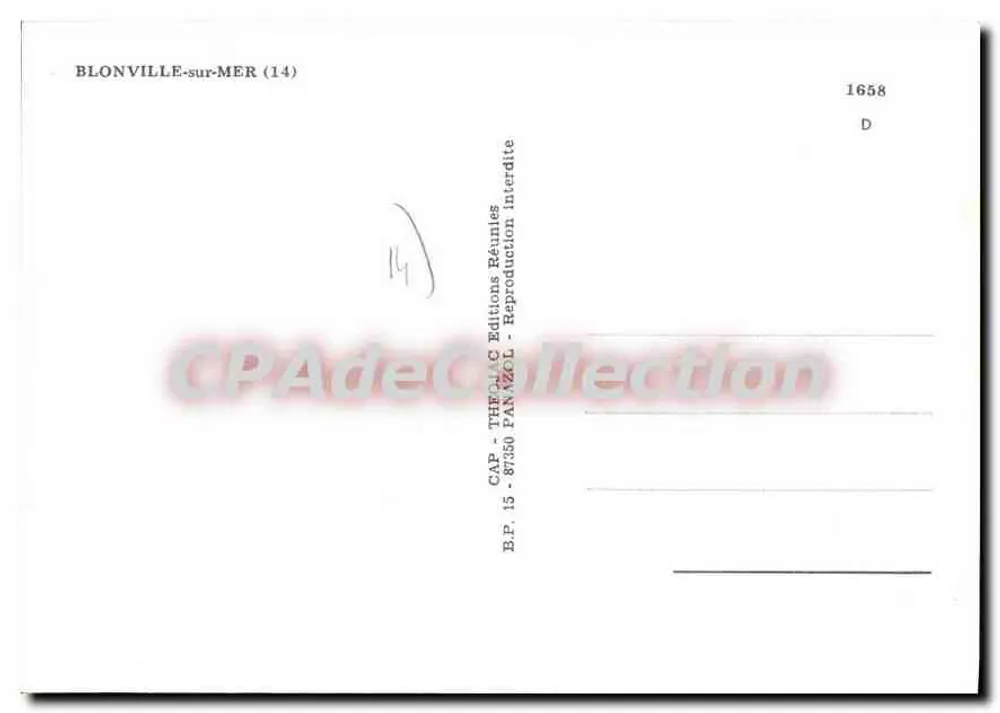 Blonville-sur-Mer — Erinnerung an Blonville — Editions CAP - Rückseite