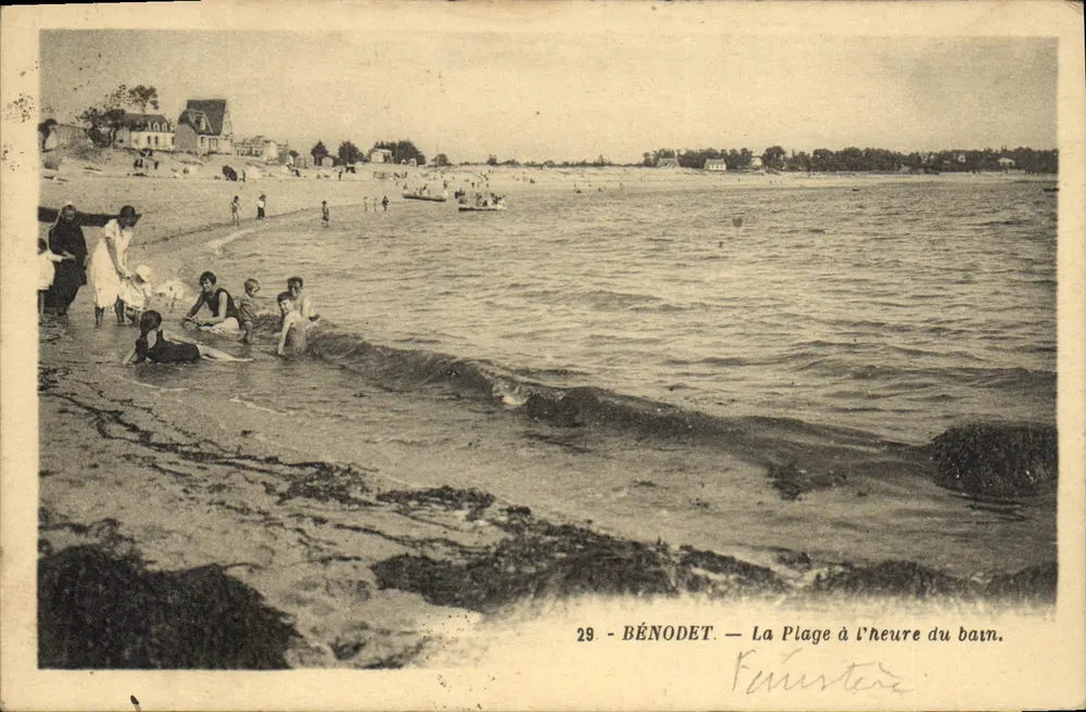 BÉNODET — De Strand aan de tijd van het bad — Uitgever Frister - Voorkant