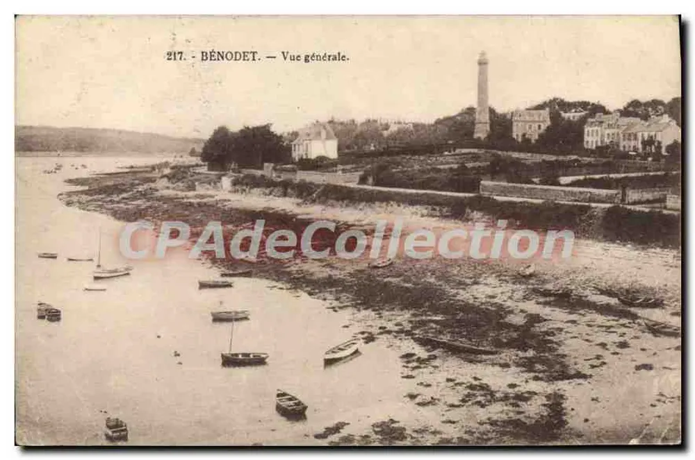 BÉNODET — Vista geral — Editor desconhecido, n° 217 - Frente